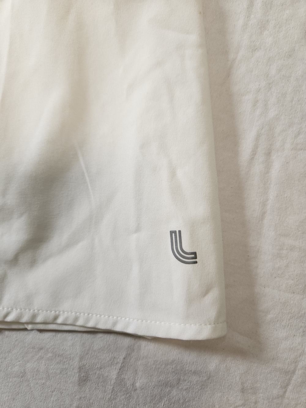 Lole White Pleated Athletic Tennis Skort with Hidden Pockets Asymetric NWT Large - Picture 5 of 8